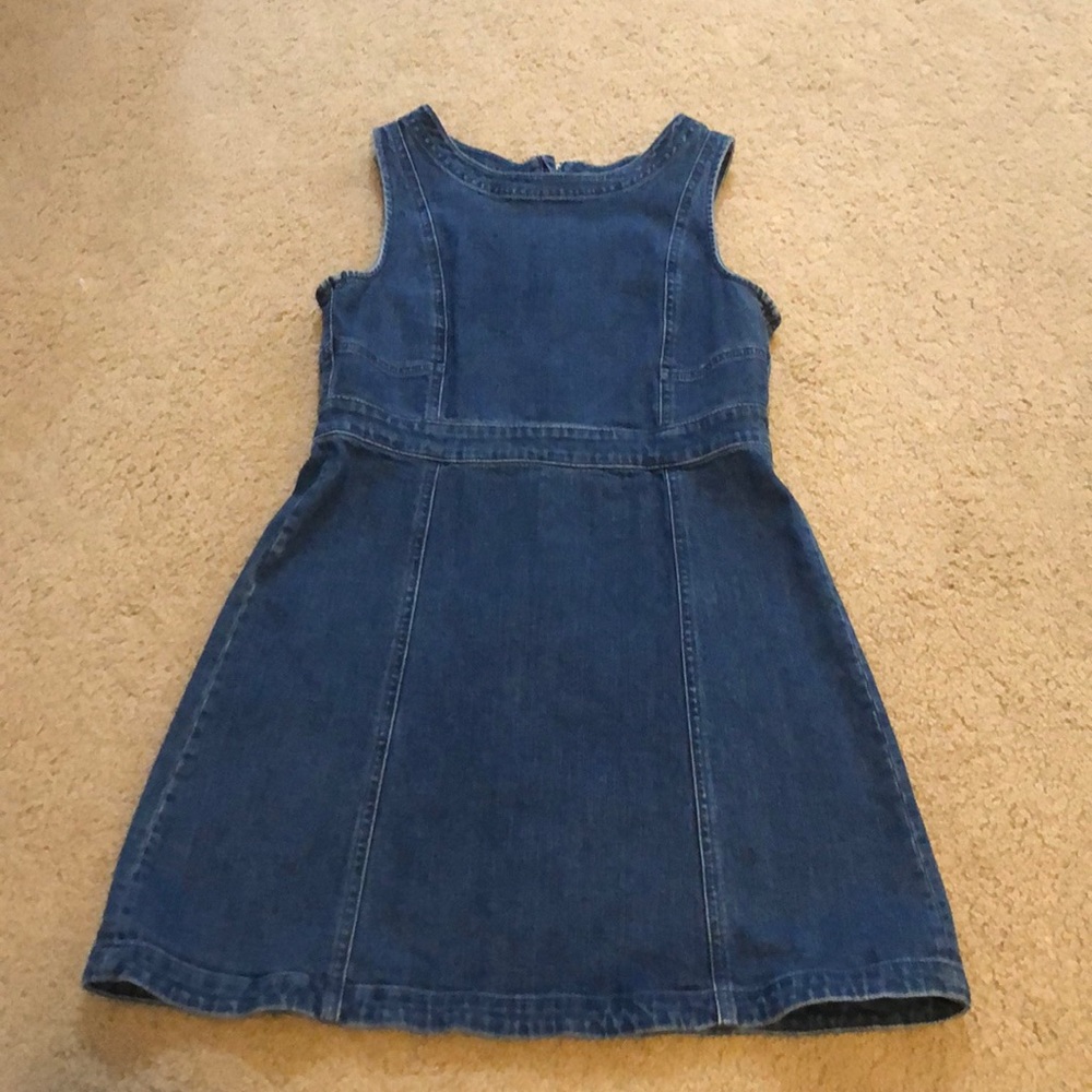 Gap denim dress/ jumper. 6 petite. Fitted through top with an a line bottom.